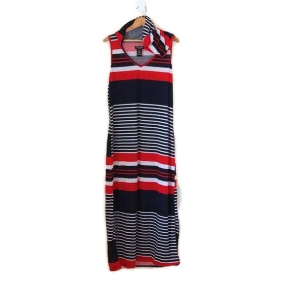 Rogue Collection Women's Size 1X Hooded Sleeveless Patriotic One Piece Dress - Picture 1 of 11